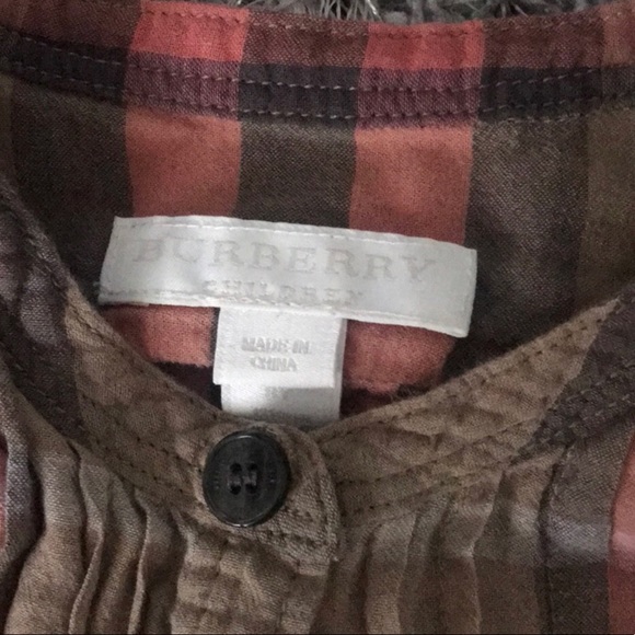 **SOLD **Kids Burberry Tunic Top - Picture 2 of 2